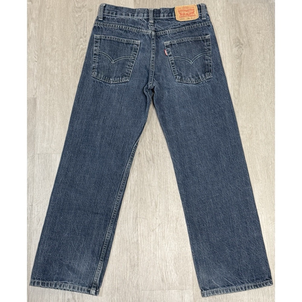 Levi 550 Relaxed Fit Jeans Boys Size 12 Regular Medium Wash Straight Leg Stretch - Picture 8 of 10